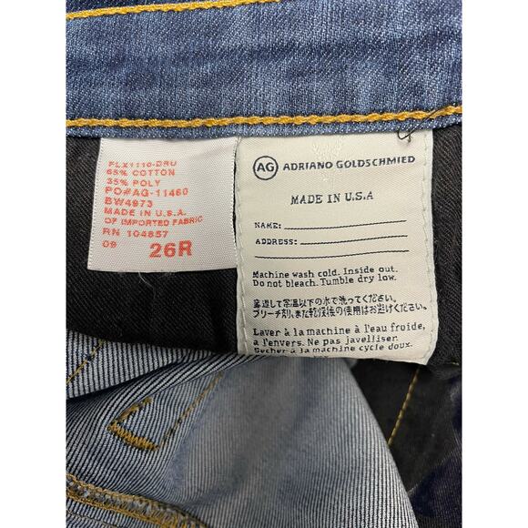ag adriano goldschmied the stilt cigarette leg jeans size 26R (30wX29L) - Picture 4 of 6